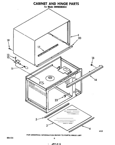 Cabinet and hinge