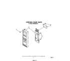 Whirlpool MW8500XR0 control panel diagram