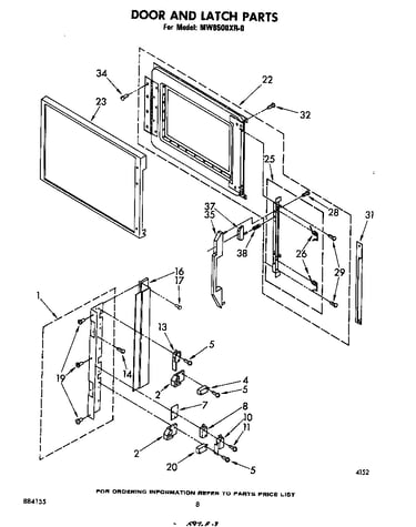 Door and latch