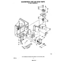 Whirlpool MW8600XR0 magnetron and air flow diagram