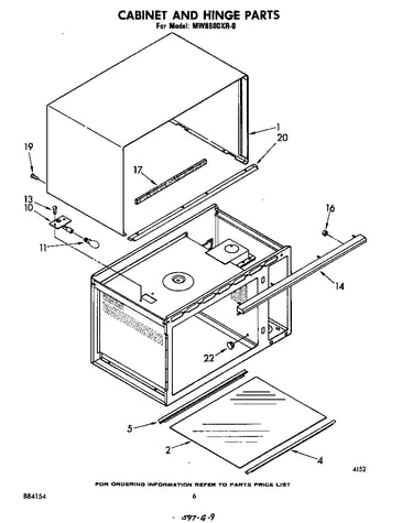 Cabinet and hinge