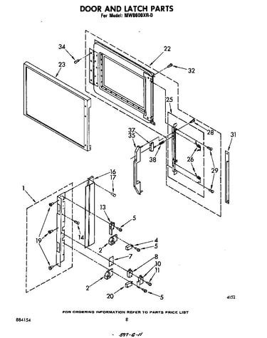 Door and latch