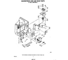 Whirlpool MW8700XR0 magnetron and air flow diagram