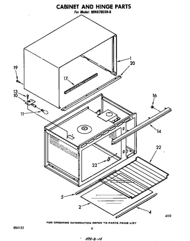 Cabinet and hinge