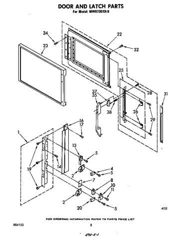 Door and latch