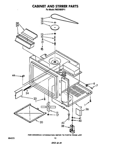Cabinet and stirrer