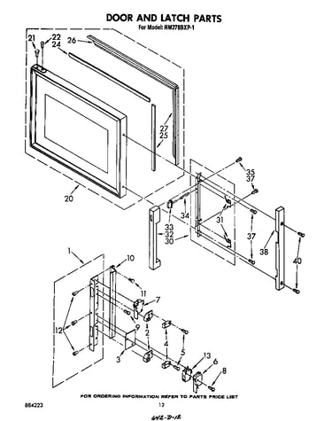 Door and latch