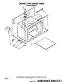 Cabinet and hinge