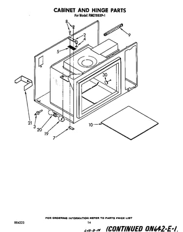 Cabinet and hinge