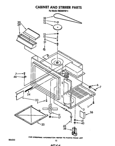 Cabinet and stirrer