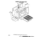 Whirlpool RM288PXP1 cabinet and hinge diagram