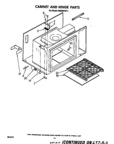 Cabinet and hinge