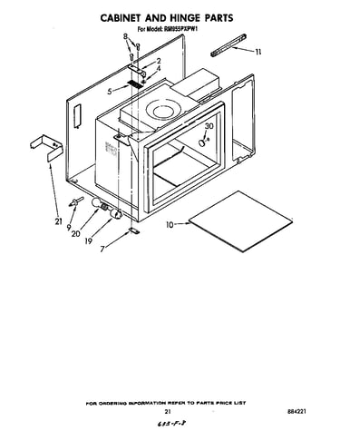 Cabinet and hinge