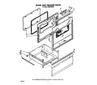 Whirlpool RM978BXPW1 door and drawer diagram