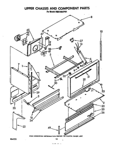 Upper chassis and component