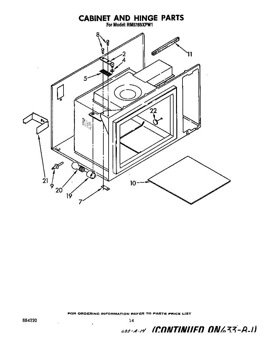 Cabinet and hinge