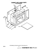 Cabinet and hinge