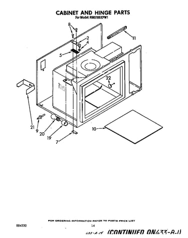 Cabinet and hinge