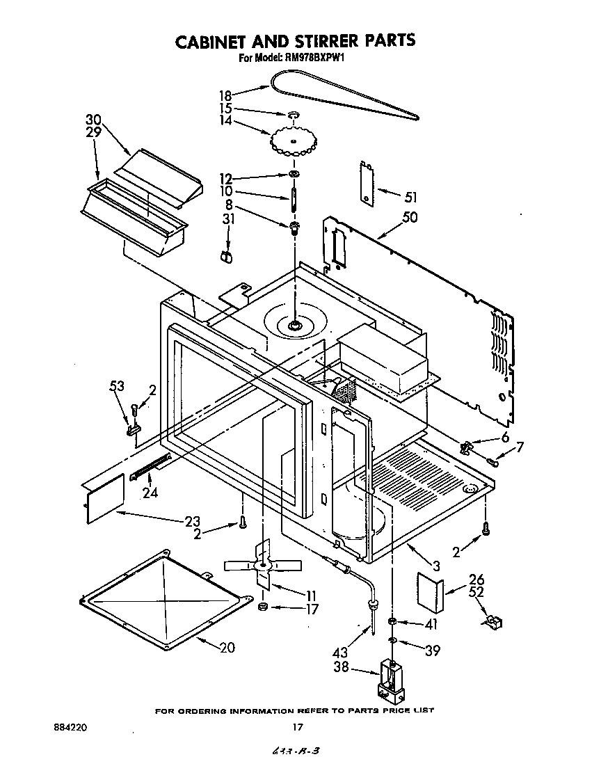 Cabinet and stirrer