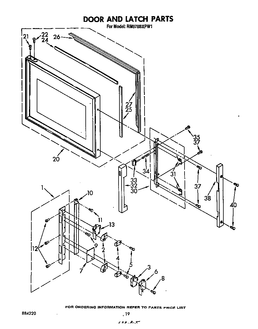 Door and latch