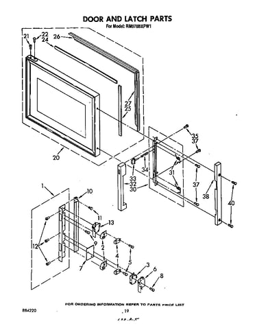 Door and latch