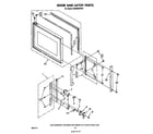 Whirlpool RM988PXPW1 door and latch diagram