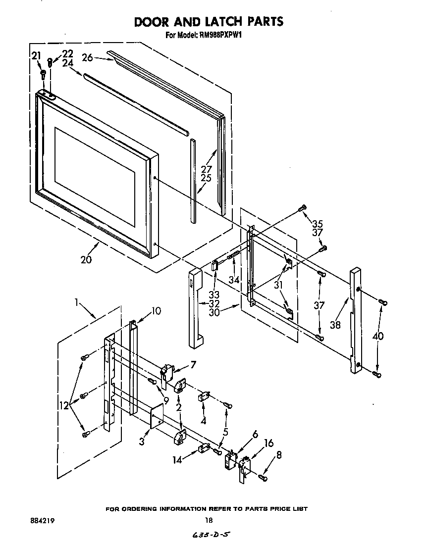 Door and latch