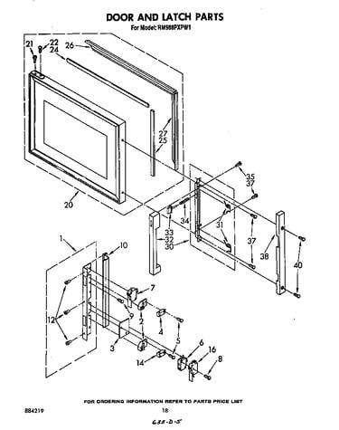 Door and latch