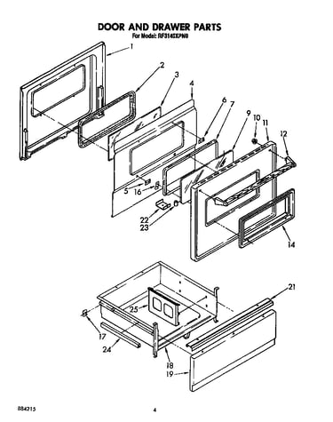 Door and drawer
