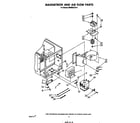 Whirlpool MW865EXR0 magnetron and air flow diagram