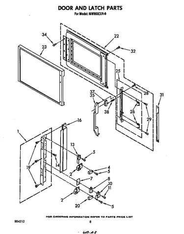 Door and latch