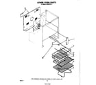 Whirlpool RE963PXPT1 lower oven racks diagram