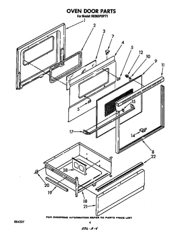 Oven door