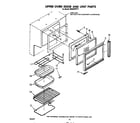 Whirlpool RE953PXPT1 upper oven door and unit diagram
