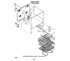 Whirlpool RF363PXPT1 oven racks diagram