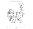 Whirlpool MW8650XR0 magnetron and air flow diagram