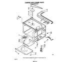 Whirlpool MW8650XR0 cabinet and stirrer diagram