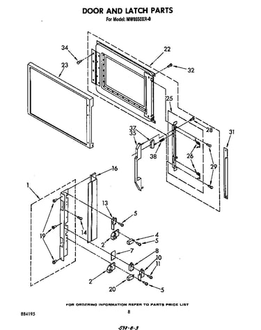 Door and latch