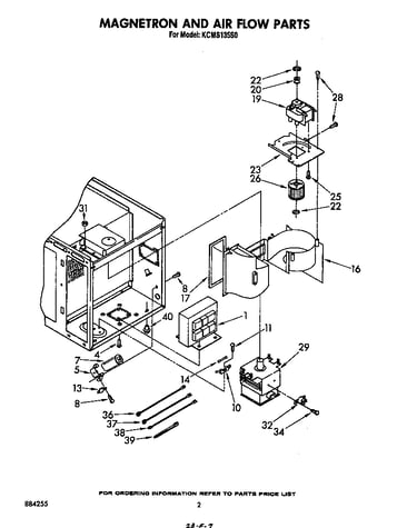 Magnetron and air flow