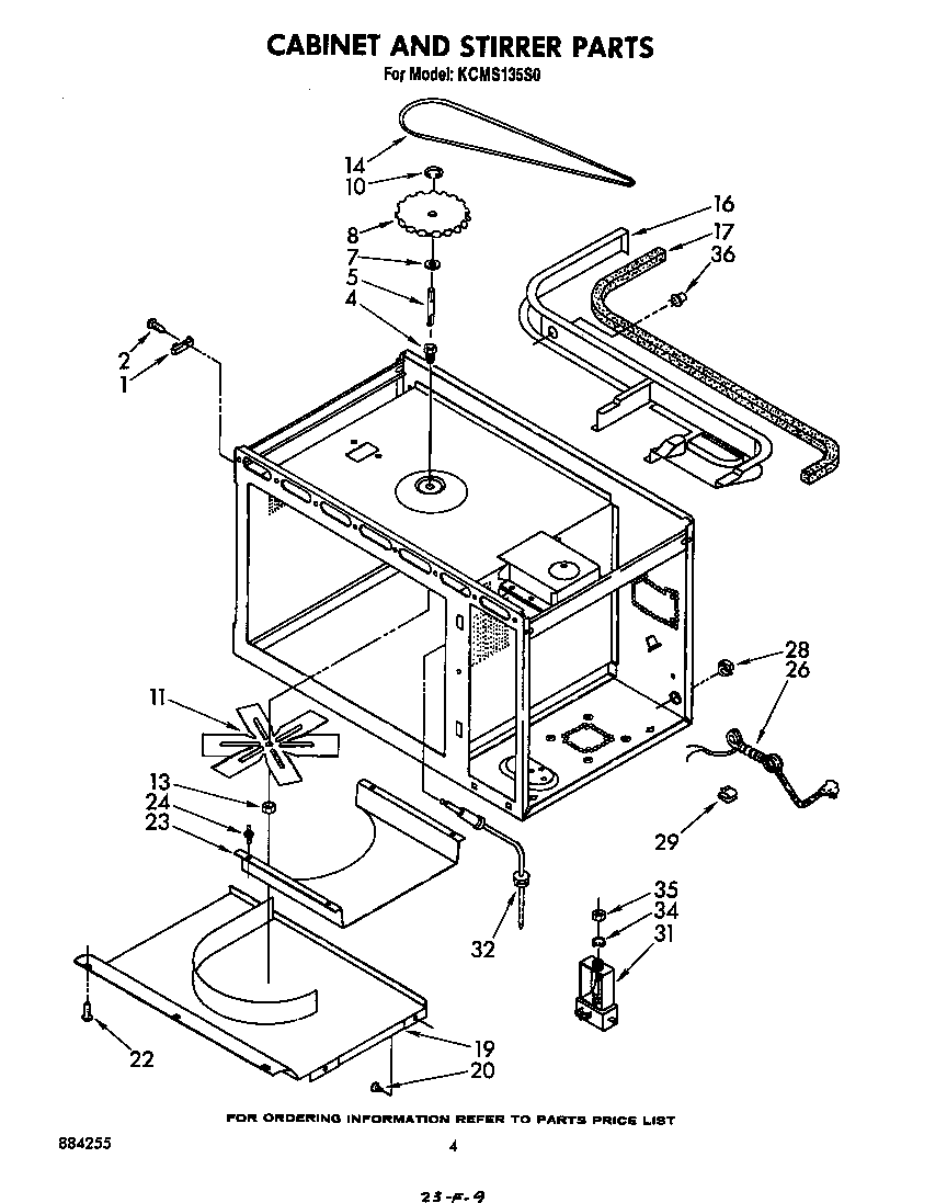 Cabinet and stirrer