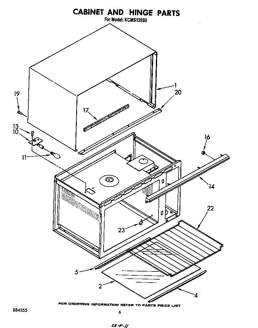 Cabinet and hinge