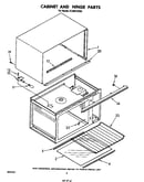Cabinet and hinge