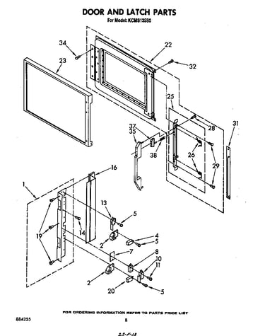 Door and latch
