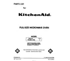 KitchenAid KCMS135S1 front cover diagram