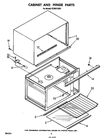 Cabinet and hinge