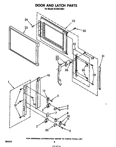 Door and latch