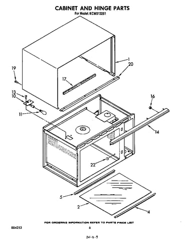 Cabinet and hinge