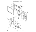 KitchenAid KCMS132S1 door and latch diagram