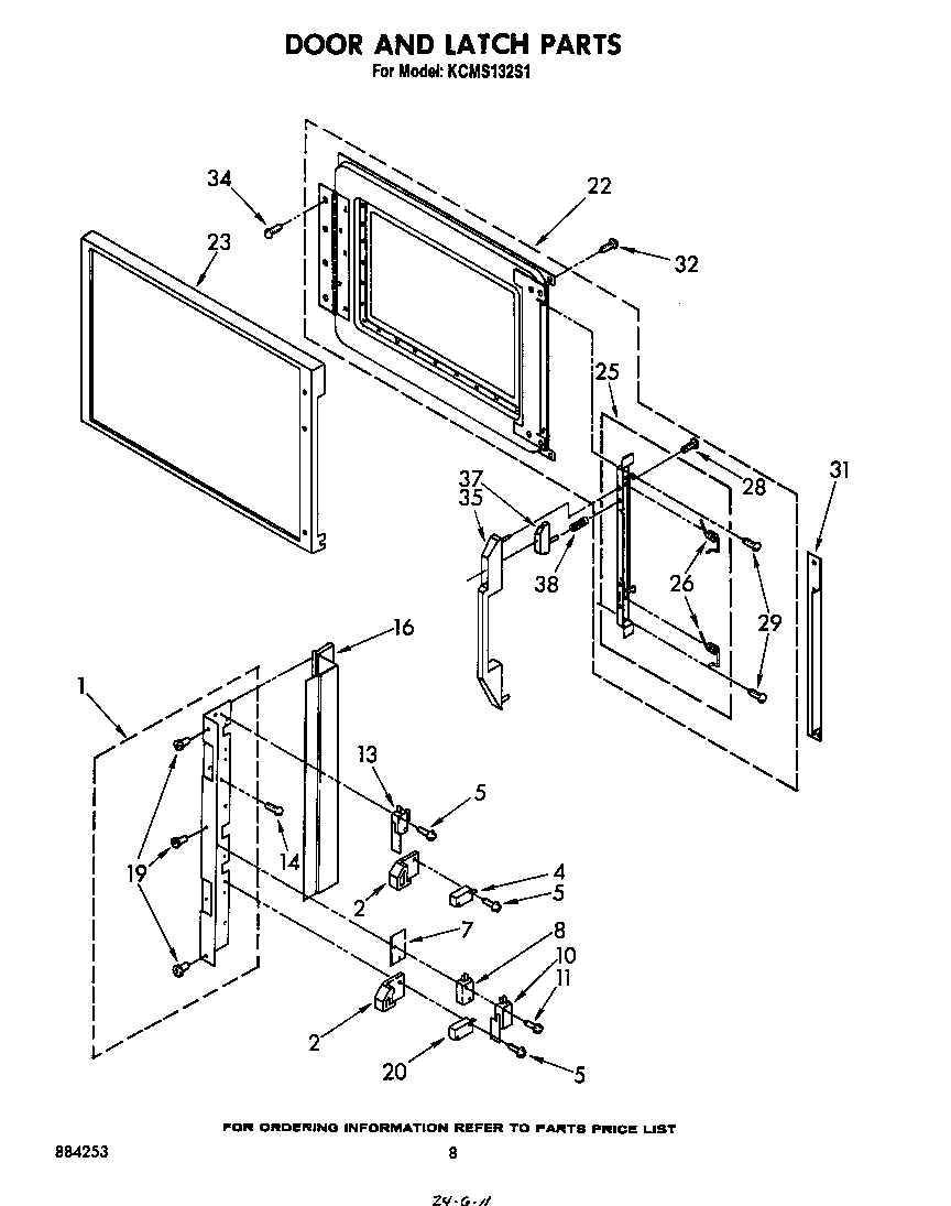Door and latch
