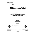 KitchenAid KERS505SWB0 front cover diagram